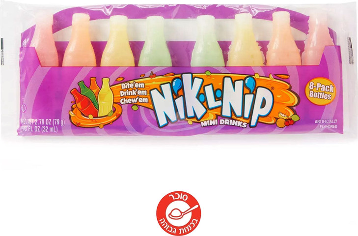 Nik L Nip drink 8 אבקת סודה בטעמים