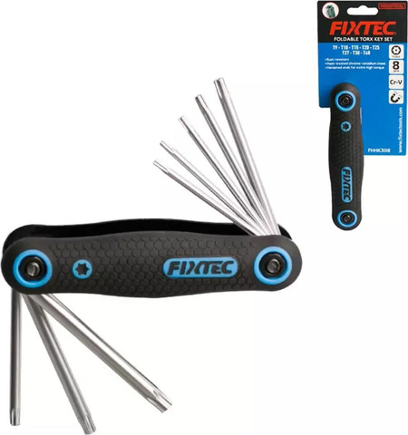 סט מפתחות טורקס אולר 8 יח כרום ונדיום כוכב TORX FIXTEC