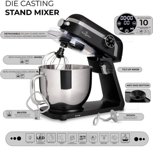 מיקסר מקצועי 7 ליטר berlinger haus BH9529