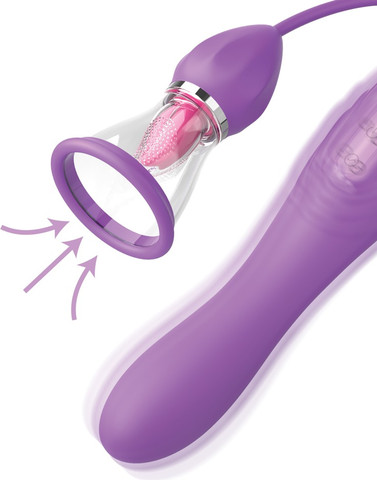 ויברטור עם לשון לרטט ,ליקוק ויניקה Pleasure Max
