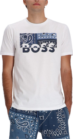 טי שירט HUGO BOSS לגברים דגם COTTON-JERSEY LOGO