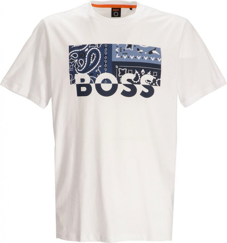 טי שירט HUGO BOSS לגברים דגם COTTON-JERSEY LOGO
