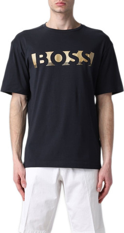 טי שירט HUGO BOSS לגבר דגם COLOUR-BLOCK LOGO