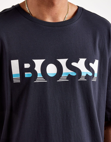 טי שירט HUGO BOSS לגבר דגם COLOUR-BLOCK LOGO