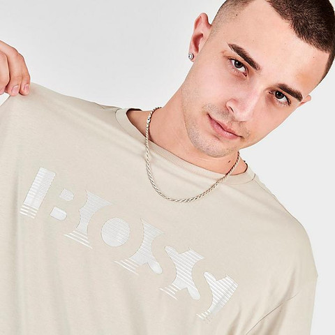 טי שירט HUGO BOSS לגבר דגם COLOUR-BLOCK LOGO