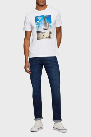טי שירט HUGO BOSS לגברים דגם COTTON-JERSEY REGULAR-FIT