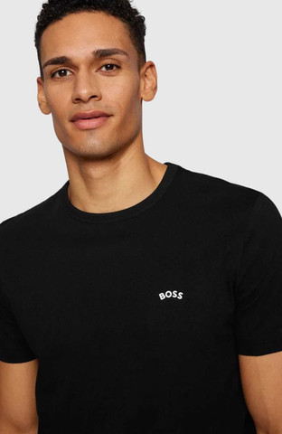 טי שירט Hugo Boss לגברים דגם Curved Logo