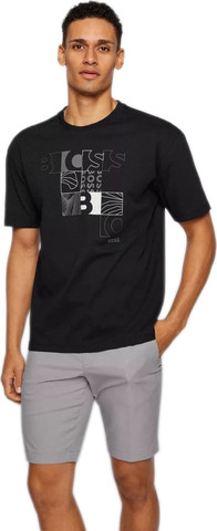 טי שירט HUGO BOSS לגברים דגם COTTON-JERSEY LOGO