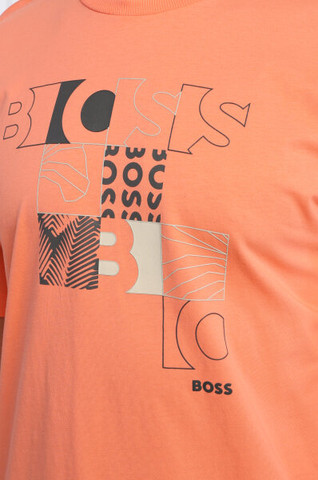 טי שירט HUGO BOSS לגברים דגם COTTON-JERSEY LOGO