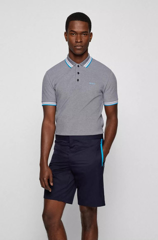 חולצת פולו HUGO BOSS לגבר דגם Paddy Curved  Logo