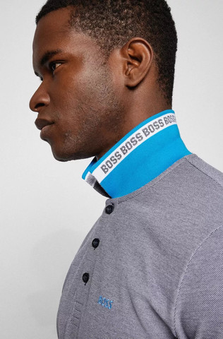 חולצת פולו HUGO BOSS לגבר דגם Paddy Curved  Logo