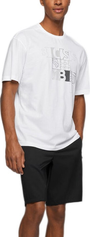 טי שירט HUGO BOSS לגברים דגם COTTON-JERSEY LOGO