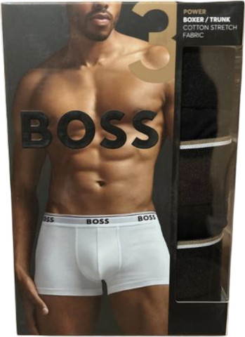 מארז שלישיית בוקסר לגברים ,Power Cotton Stretch מבית HUGO BOSS