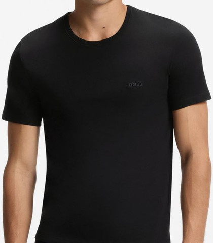 2 חולצות טישרט לוגו HUGO BOSS  עם לוגו רקום בחזה