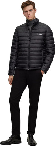מעיל Hugo Boss לגברים בדגם Water-Repellent Padded Coat With Logo