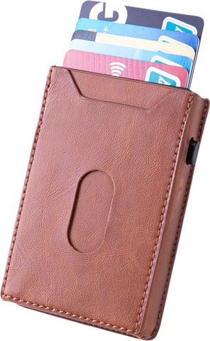 ארנק Popup™ נשלף עם הגנת RFID - חום