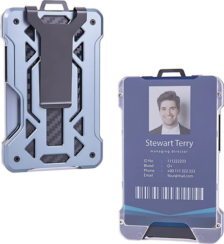 ארנק Stromis™ Elite קומפקטי עם הגנת RFID - כסוף