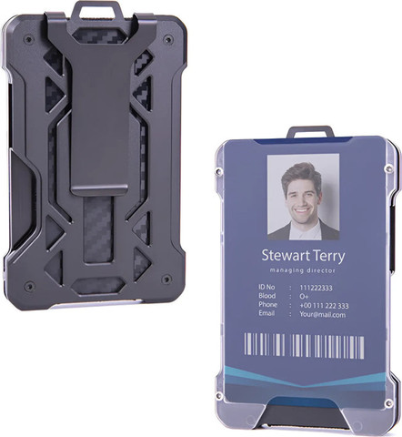 ארנק Stromis™ Elite קומפקטי עם הגנת RFID - כסוף