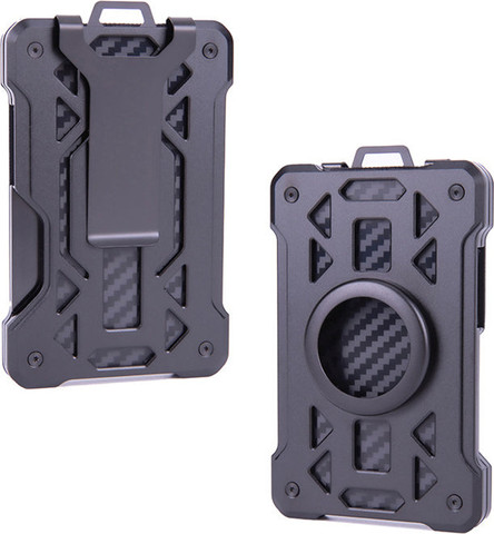 ארנק RFID דגם Cybrion™ Ultra מבית כאמל מאונטיין – עם תא ל-Airtag - אפור