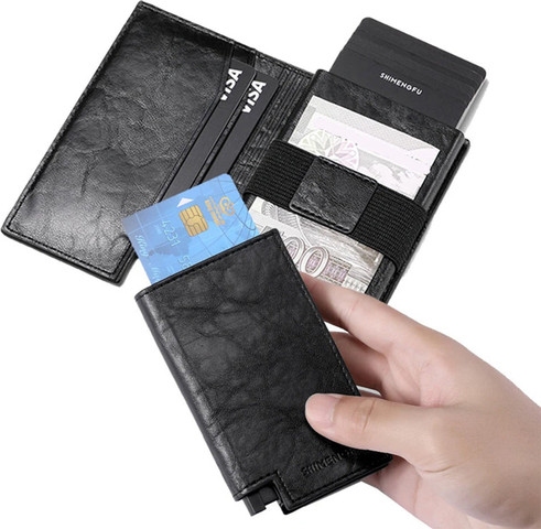 ארנק Skelion™ קומפקטי 8 תאים עם הגנת RFID - חום