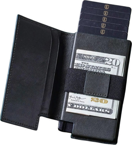 ארנק Varionis™ עם שליפה מהירה והגנת RFID - שחור
