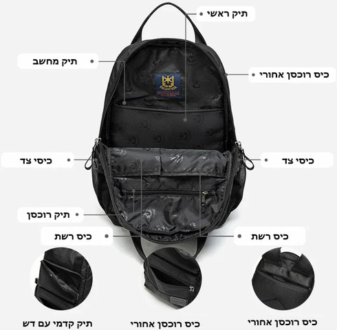 תיק גב Nexiris Ultra 17L למחשב 14 אינץ' קל משקל מבית כאמל מאונטין - חום