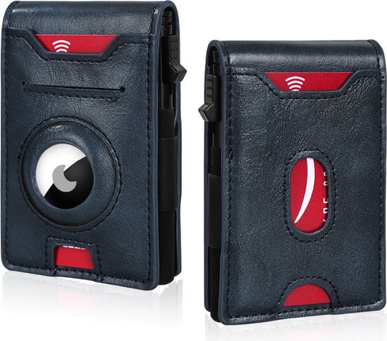 ארנק Krymorith™ Signature חכם עם מקום ל-AirTag והגנת RFID - אפרסק