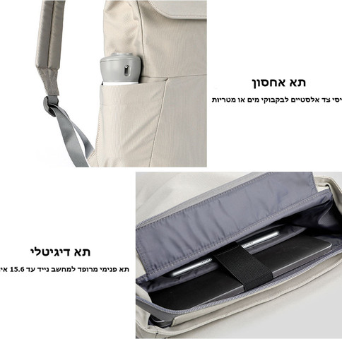 תיק גב Draelyx Supreme 12L למחשב 16 אינץ' קל משקל מבית כאמל מאונטין - כחול כהה