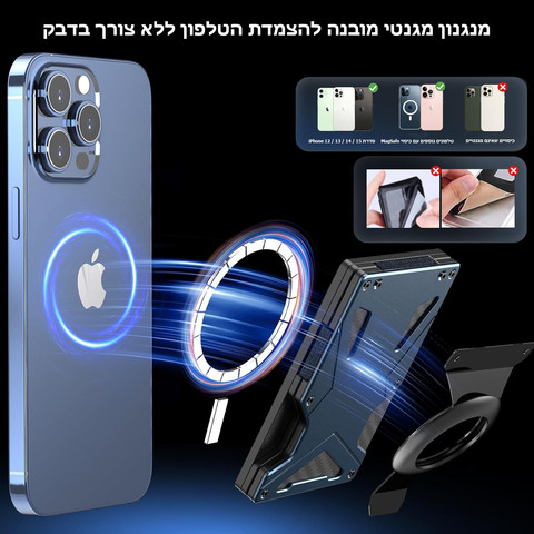 ארנק Zayliron™ ProX מבית כאמל מאונטיין – ארנק מתכתי מגנטי דק במיוחד - ירוק