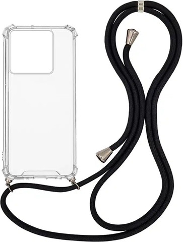 כיסוי עם שרוך נשיאה Onyx Poco X6 Pro שקוף