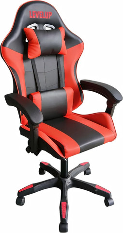 כיסא גיימינג בצבע אדום 7008R מבית LEVEL UP