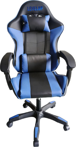 כיסא גיימינג בצבע כחול 7008B מבית LEVEL UP