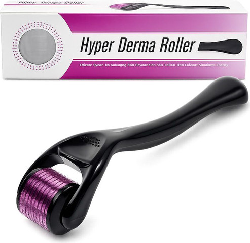 דרמה רולר 0.3 מ"מ עם קופסא היגיינית BarberPRO 3198