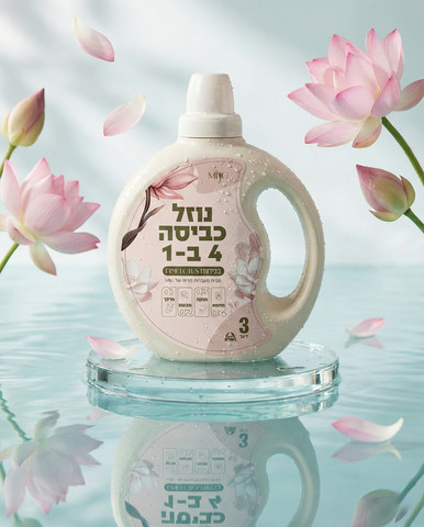 מארז 4 נוזל כביסה 4 ב 1 Pink Lotus