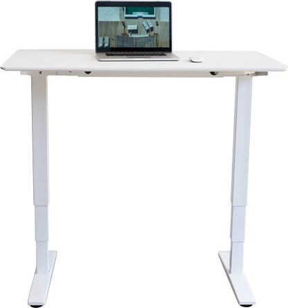 שולחן עבודה פנאומטי רוחב 140 ס"מ דגם Sit Stand Table מבית Keisar לבן