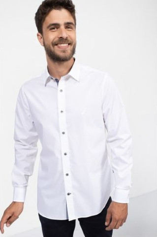 חולצה מכופתרת Nautica לגברים גזרת Tailored Fit