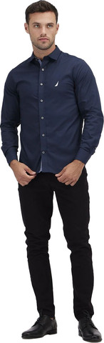 חולצה מכופתרת Nautica לגברים גזרת Tailored Fit