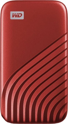 כונן SSD חיצוני נייד Western Digital My Passport 1TB USB 3.2 - צבע אדום