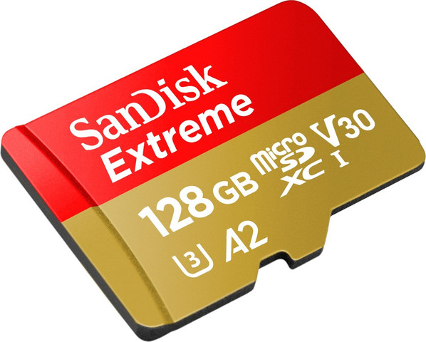 כרטיס זיכרון Sandisk Extreme 128GB Micro SD UHS 190Mb/s SDSQXAA-128G-GN6GN