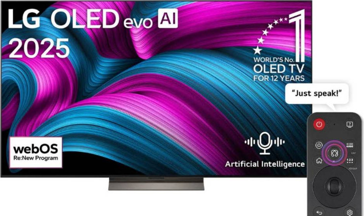 טלוויזיה חכמה LG 65" UHD Oled 4K Smart OLED65CS5VA webOS25