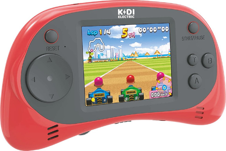 גימבוי MASTER עם 220 משחקים, מסך HD "2.5, סוללה נטענת + תיק אחסון ואזניות מתנה - אדום
