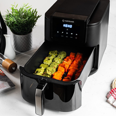 סיר טיגון באוויר חם בעיצוב דק - 7.6 ליטר Nutricook נוטריקוק Air Fryer SLIM XL 7.6L NC-AFS200