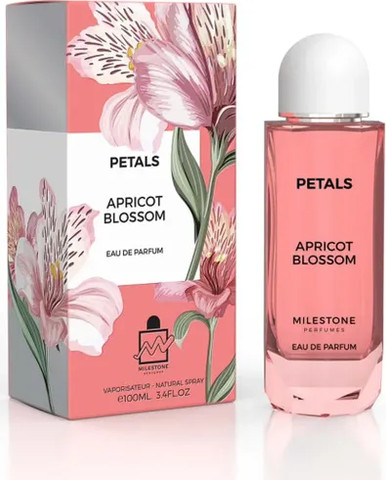 מילסטון פטלס אפריקוט בלוסום – א.ד.פ 100 מ"ל Milestone Petals Apricot Blossom EDP 100ML