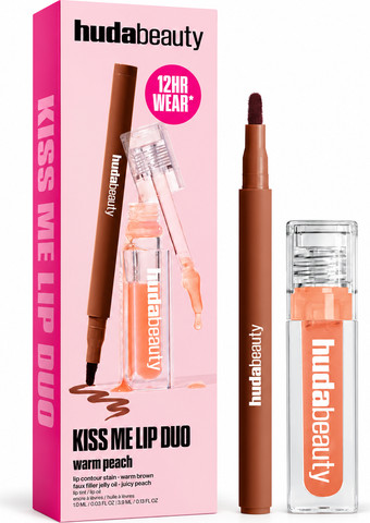 KISS ME LIP DUO WARM PEACH מארז