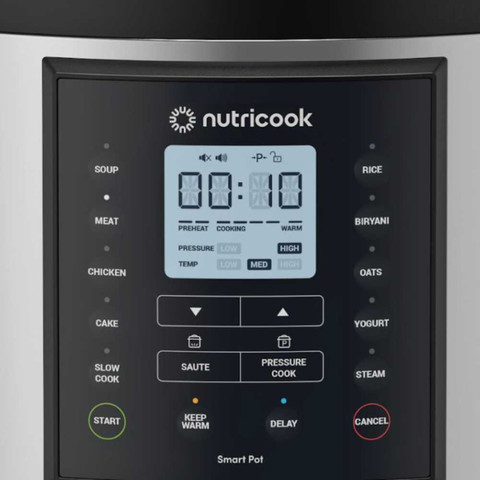 סיר לחץ חכם 9.5 ליטר NutriCook NC-SP210L Smart Pot 2