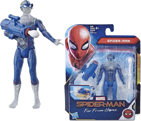 ספיידרמן 15 סמ רחוק מהבית שקוף יורה חצים SPIDER MAN