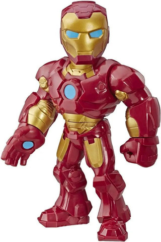 בובת איירון מן מגה מייטיס 25 סמ | Marvel Super Hero Adventures Mega Mighties Iron Man