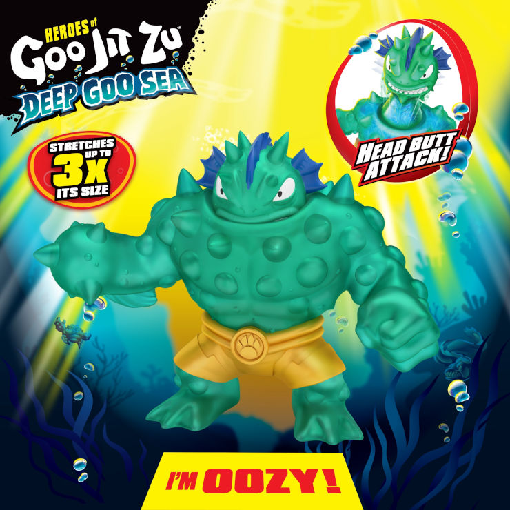 גו ג'יט זו - בובה נמתחת מפלצות ים - סטרץ' Deep Goo Sea פווגו - Goo Jit Zu