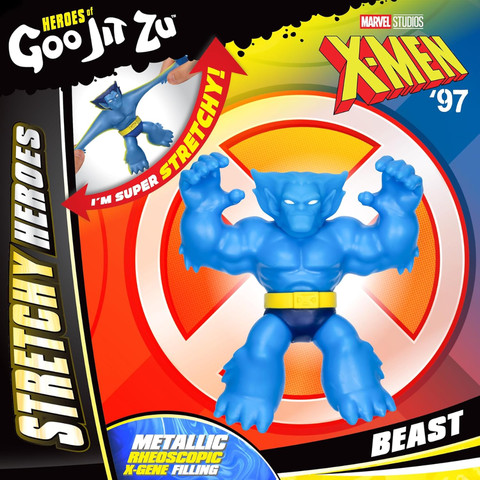 גו ג'יט זו X אקס-מן - דמות נמתחת - סטרץ' Beast ביסט (חיה) - Goo Jiz Zu X X-men