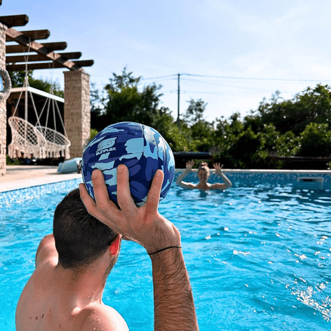 כדור כדורגל SUNFLEX Beach and Funball Size 3 Camo Blue